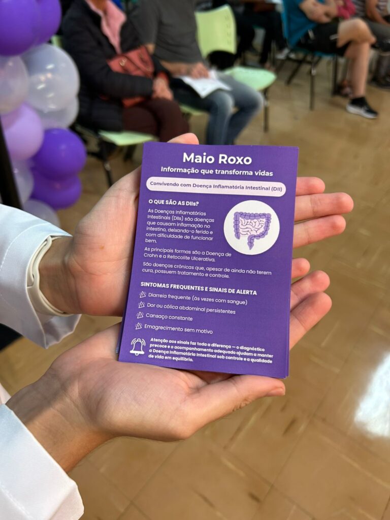 Maio roxo - mês de conscientização das doenças inflamatórias intestinais